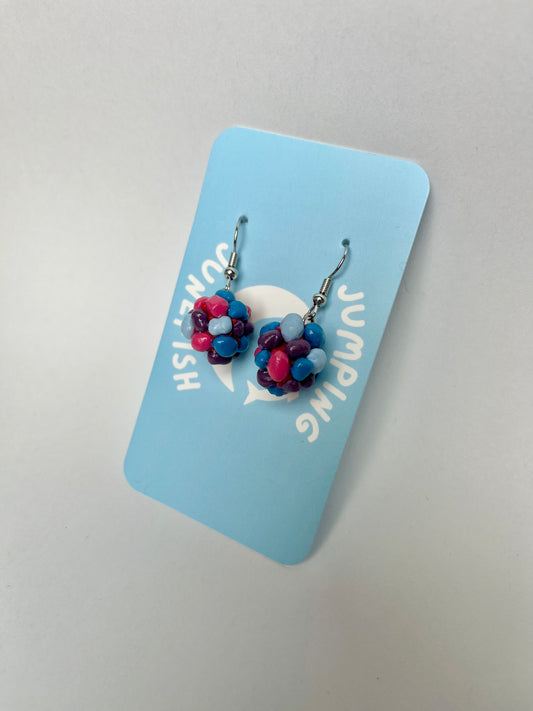 Very Berry Nerds Gummy Cluster Earrings